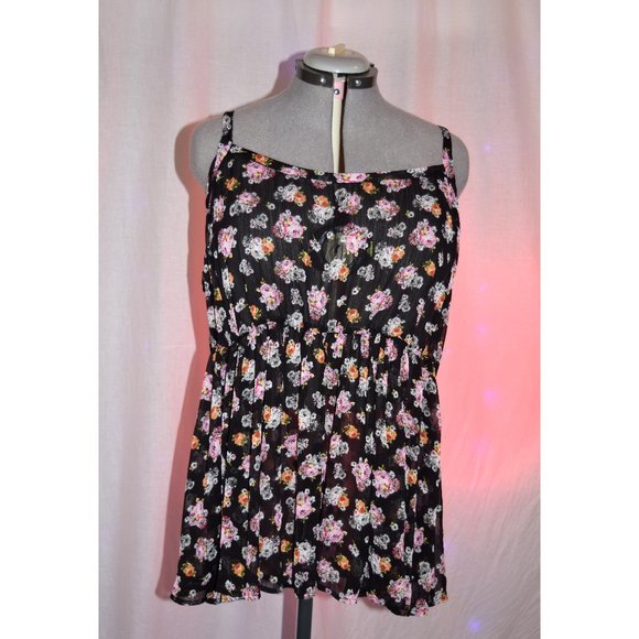 torrid Tops - Torrid Floral Babydoll Tank size 3
